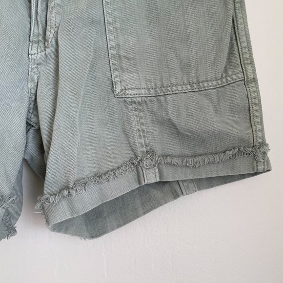 Anthropologie Green Wilder Utility Shorts Size 28 - Picture 5 of 10